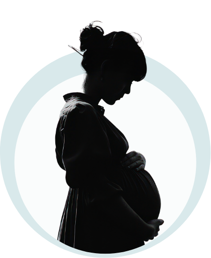 Pregnant silhouette placeholder