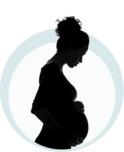 Pregnant silhouette placeholder