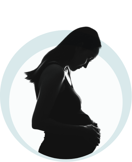 Pregnant silhouette placeholder