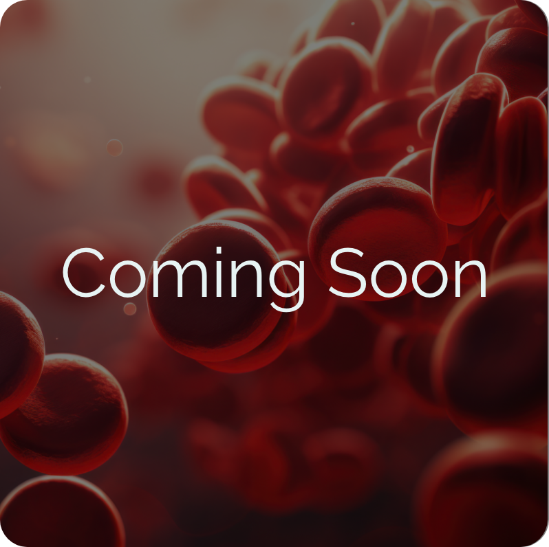 Coming Soon overlay on red blood cells